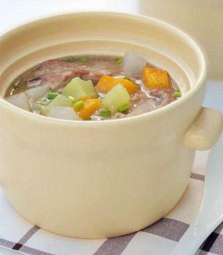 排骨杂菜汤(图1)