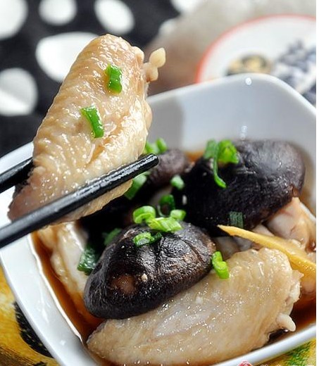 蚝油香菇蒸鸡翅(图1)