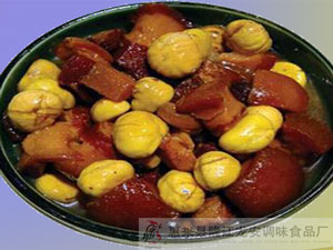 板栗红烧肉